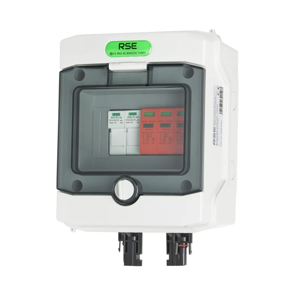 CAJA DE CONEXIONES SOLARES RSE FOTOVOLTAICA AC DC 1-2 CADENAS PROTECCIÓN CONTRA SOBRETENSIONES - Imagen 3 de 4