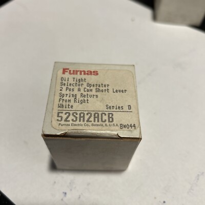 Furnas 52SA2ACB 2 Position Selector Operator Spring From Right New Siemens