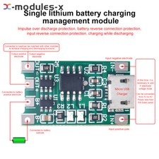 18650 Li-ion Battery Solar Charging Module 4.2V 3.7V 3.6V Charger w/ Protection