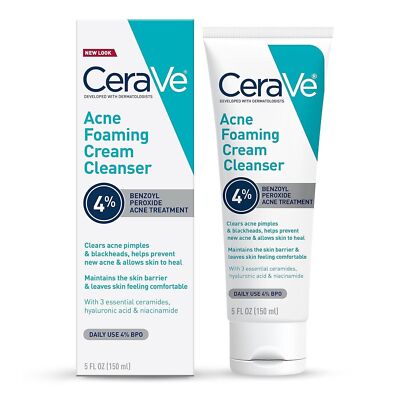 SM CeraVe Acne Foaming Cream Cleanser 5 Oz Acne Treatment