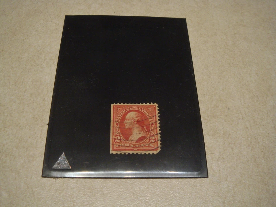 US Postage Stamp George Washington Two Cent 2¢ Red Stamp 1898 - 1902 Shield Rare - Image 4 of 4