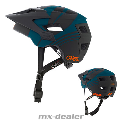 ONeal Defender Nova Petrol Orange Fahrrad Helm All Mountain Bike Trail MTB