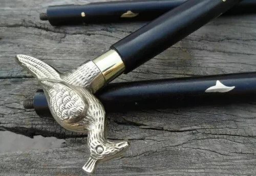 Peacock Designer Solid Brass Head Handle With Bla… - image 4