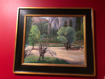GARY LANG YOSEMITE MERCED RIVER CALIFORNIA PAINTING AMERICAN IMPRESSIONIST 