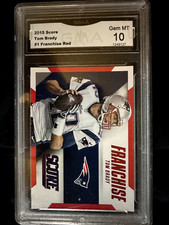 2015 Panini Score Tom Brady Red #1 Franchise PSA GEM MINT 10 New England