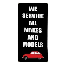 Vertical Vinyl Banner Multiple Sizes We Service All Makes and Models Car D