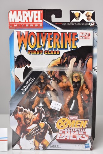 Marvel Universe X-Men First Class Comic Packs Wolverine & Sabretooth Hasbro 2010 - Picture 3 of 8
