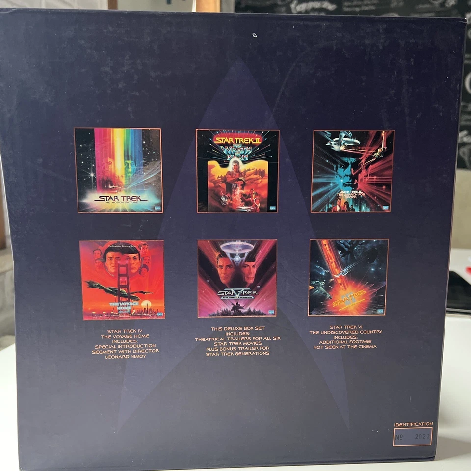 Star Trek Die Kinofilme 1-6 / Laserdisc Englischbox, Mega Rar Limited 200 Stück - Bild 2 von 4