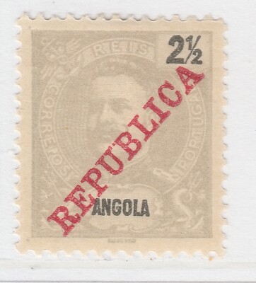 Portugal Kolonie Angola 1911 Republica 2 1/2r MH* Briefmarke A23P15F12210