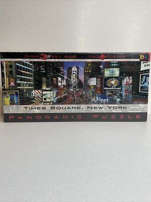  Times Square New York Panoramic 750 Pc. Puzzle/BGI Games, Inc. NEW/SEALED!