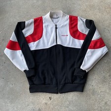 Vtg Adidas Track Jacket Full Zip Colorblock YZY Varsity Men’s LG Trefoil DMC