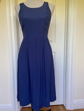 J CREW sleveless A-line classic dress navy size 2 excellent condition