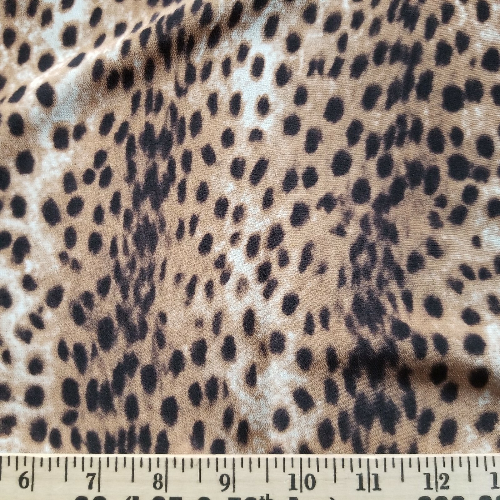 FAB Leopard-Print Plain-Weave Silk! Perfect for Shirts, Dresses, etc!  Italian! | eBay