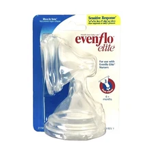 EvenFlo Elite Sensitive Response Wide Nipple Even Flow Micro Air Vents  0-6 mos