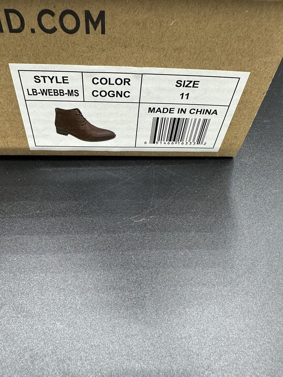 Lucky Brand Leather Chukka Boots Cognac Brown Size 11 LB  display picture 1