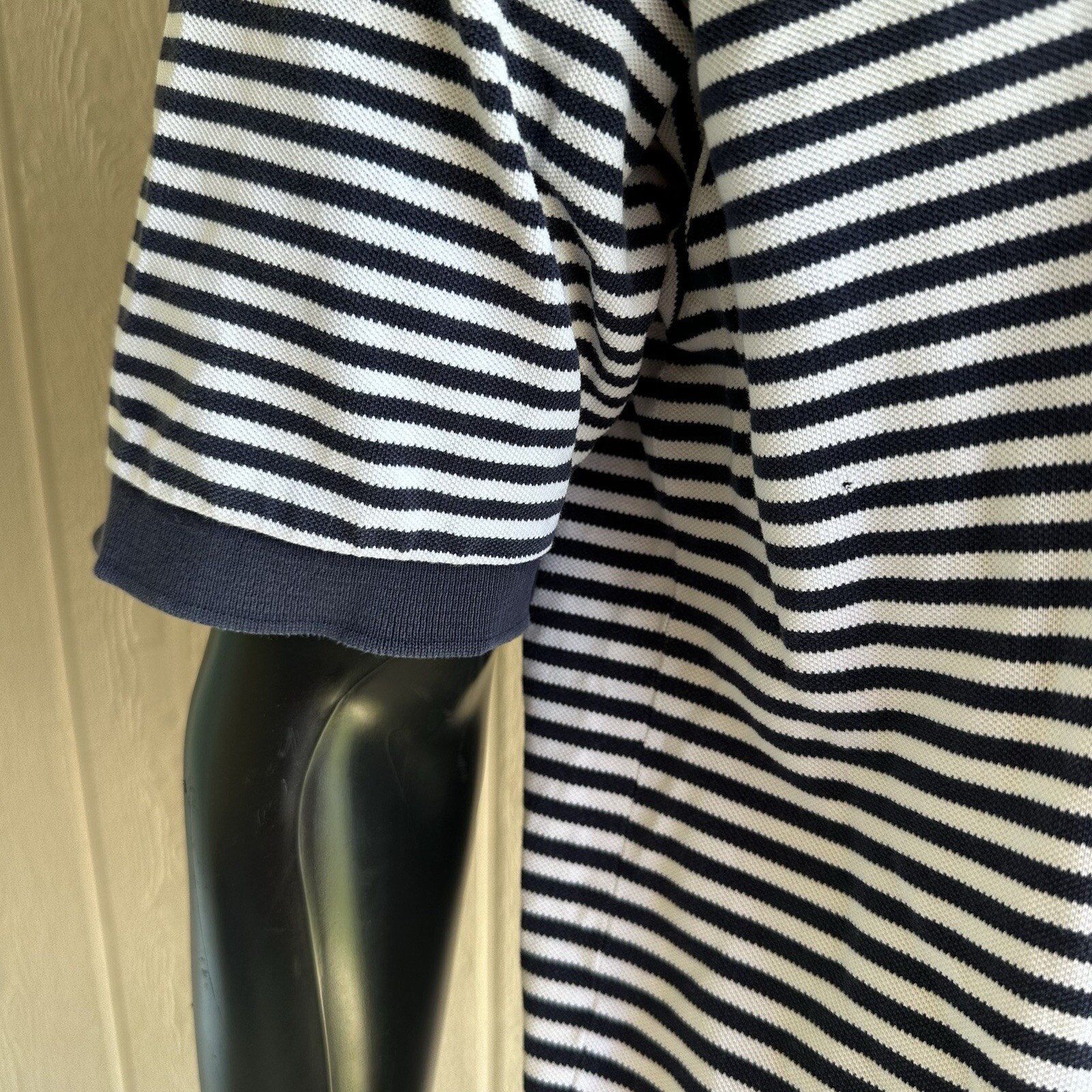 Polo Ralph Lauren camicia uomo XL blu bianco righe rosso logo pony