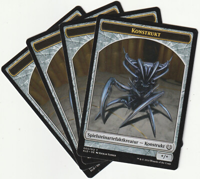   4 MAGIC The Gathering KONSTRUKT Token Artifact Creature PLAYSET KLD/DE 2016