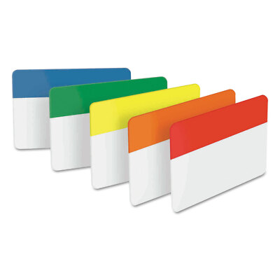 Post-it File Tabs 2 x 1 1/2 Assorted Primary 30/Pack 686ROYGB