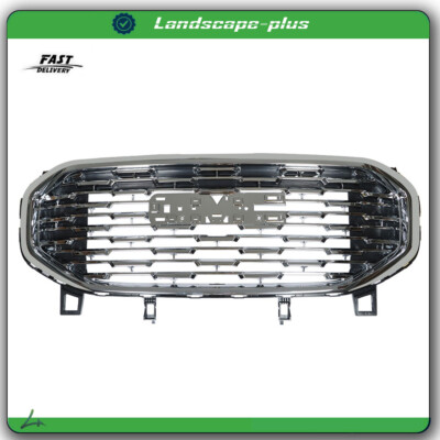 Front Upper Grille Assembly Fit For 2018-2021GMC Terrain Chrome Denali Style