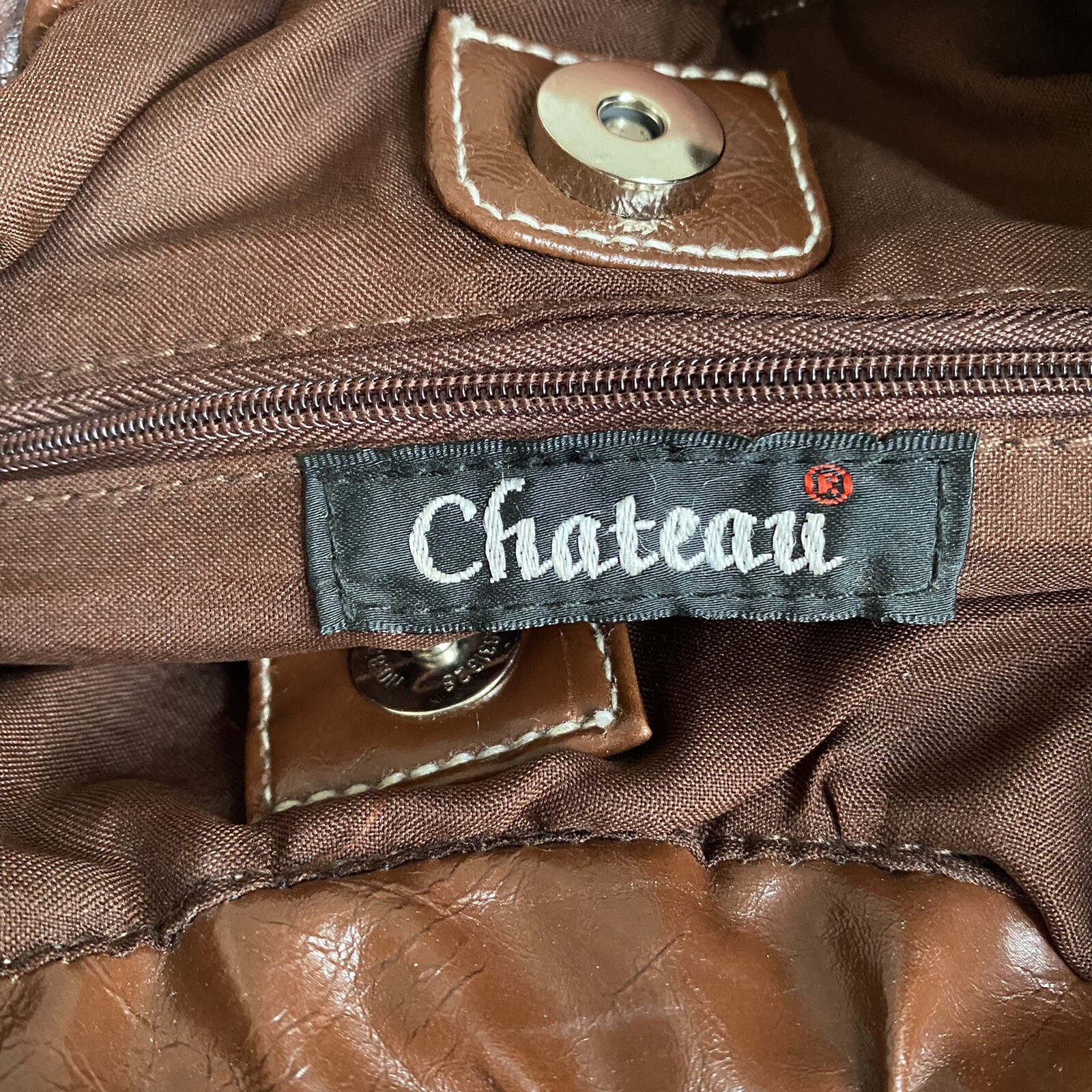 Boho Patchwork U Shaped Shoulder Bag gold brown b… - image 5