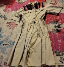 Petrina and Company womens khaki vintage 1980s dress safari chic vtg size 4