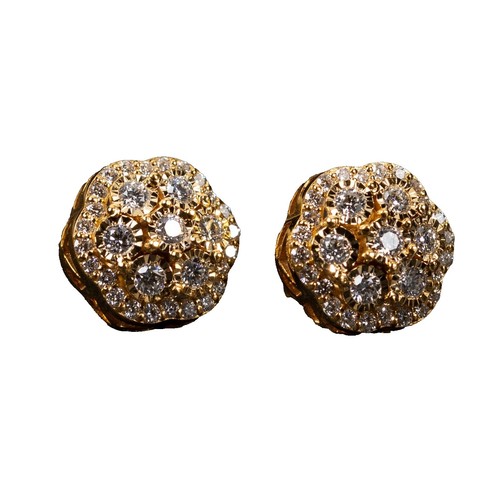 Orecchini A Cerchio Canna Quadra In Oro Giallo 18k. | GV - Foto 2