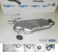 Imasaf Auspuff Mitteltopf für BMW 5Er E34 Limo + Touring 520I + 24V + Anbauteile