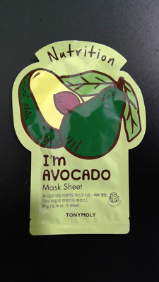 Tony Moly, I'm Avocado, Nutrition Beauty Mask Sheet, 1 Sheet