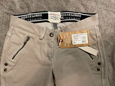 Culotte D'équitation Horseware, Full Seat, Taille 26R, Gris Denim, Neuve