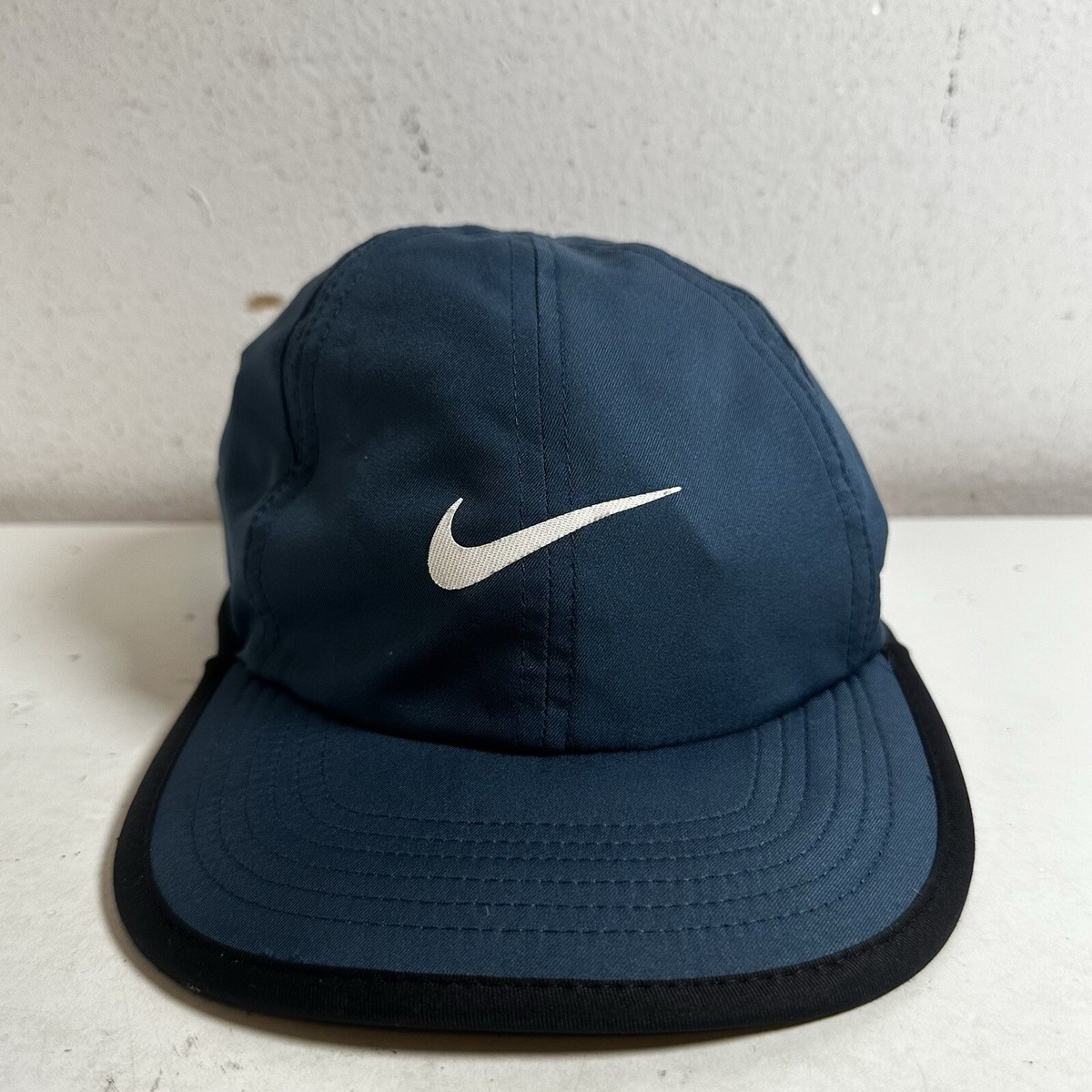 Nike Hat Cap Strap Back Blue Featherlight Running Outdoor Hiking