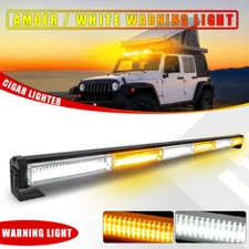 36.5" Amber White LED strobe light bar Windshield Emergency Traffic Advisor
