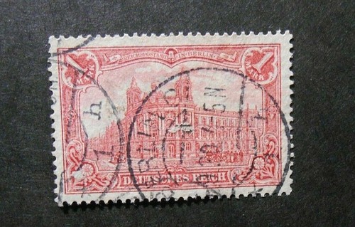 GERMANY,GERMANY REICH 1915/1919 1 Mark Carminio USED Michel. 94AII