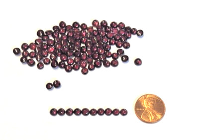 ONE LOT 20 PIECES GENUINE GARNET CABOCHONS 4.50-5 MM BELOW  WHOLESALE!!!