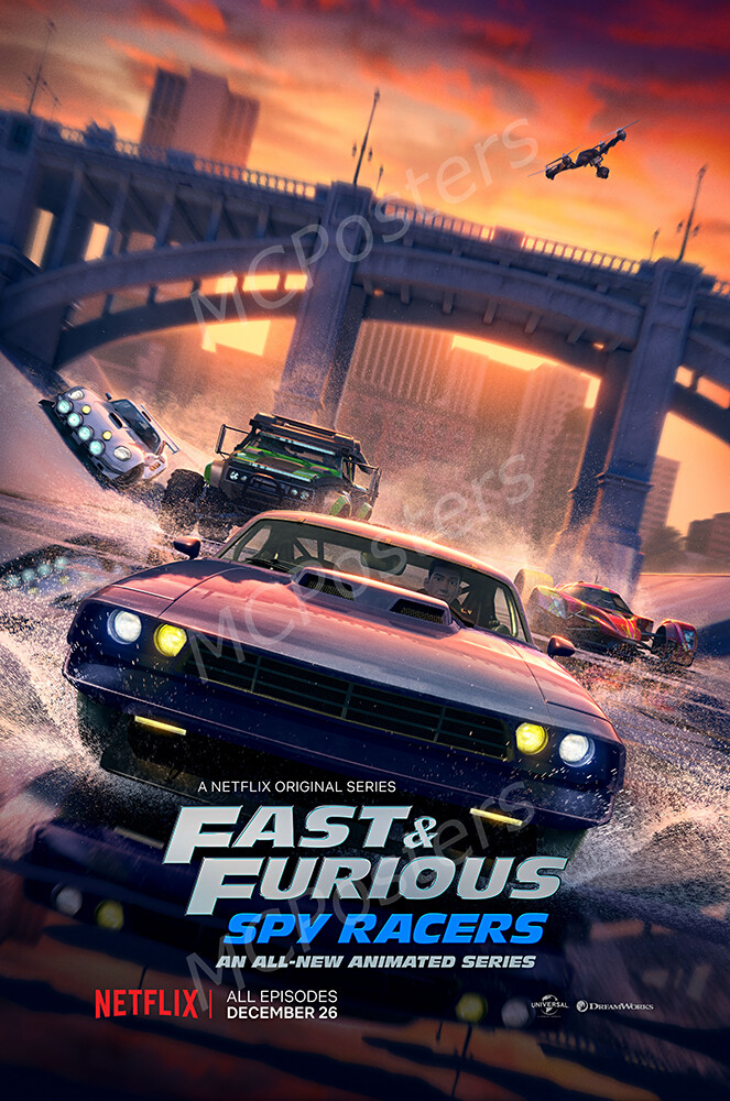 Fast and Furious Spy Racers Movie Premium POSTER MADE IN USA