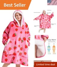 Unisex Adult Oversized Blanket Hoodie with Giant Pockets - Ultimate Relaxation