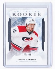 16-17 2016-17 Artifacts #165 Trevor Carrick Rookie Card 377/999 Hurricanes