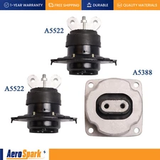 3X Engine Motor & Transmission Mount for 2011-2017 Chrysler 300 3.6L 5.7L