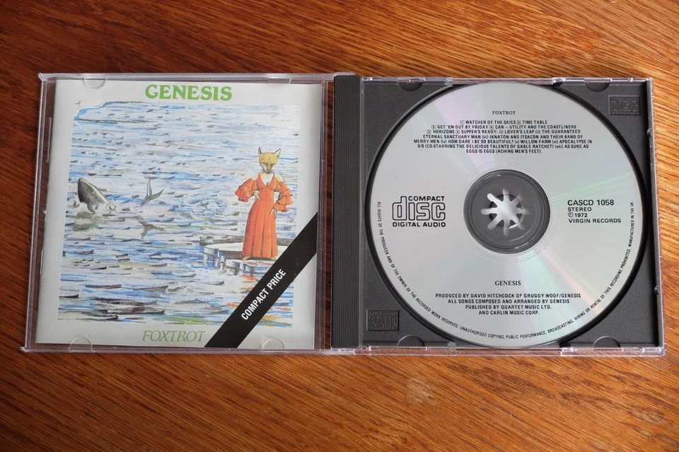 CD - Genesis - Foxtrot - CASCD 1058 - NIMBUS - Bild 3 von 3