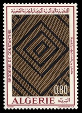 ALGERIA 493 (Mi603) - Constantine Embroidery (pf20137)