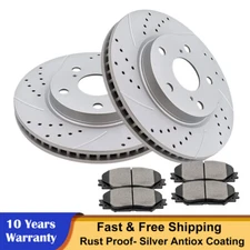 Front Rotors Disc + Brake Pads for Toyota Prius V RAV4 Lexus HS250h Scion XB Kit