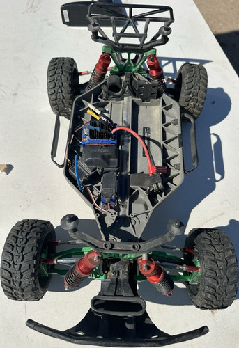 Traxxas Slash 4x4 VXL Roller Chassis TQi Radio Aluminum Upgrades No Motor Parts - Picture 1 of 13