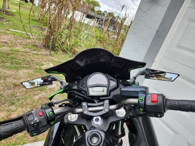 Adjustable Winglet Wing Stealth Mirrors For Kawasaki NINJA 650 EX650 2016-2024