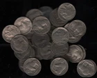 Lot of 40 1937 Buffalo Nickels, Good-Fine