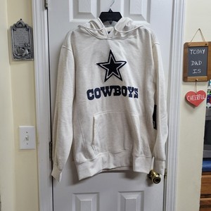 Dallas Cowboys Pullover NFL Hoodie Ultra Game Cream White Size Small NWT