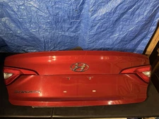 15-17 Hyundai Sonata Trunk Hatch Tailgate Lid Rear View Camera Missing Red OEM