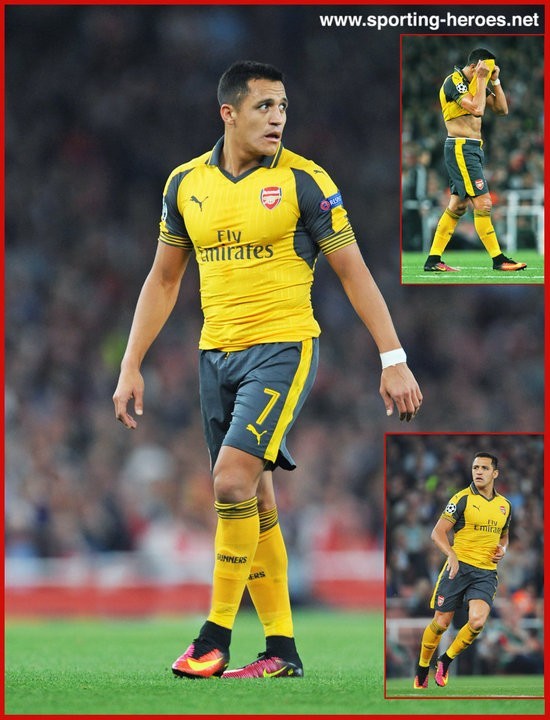 アーセナル サンチェス 7 ALEXIS SANCHEZ #7 MEN'S FC ARSENAL 2016/2017 SOCCER FOOTBALL SHIRT