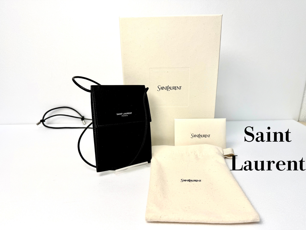 Saint Laurent Paris Mini Shoulder Bag Crossbody Bag Leather Black
