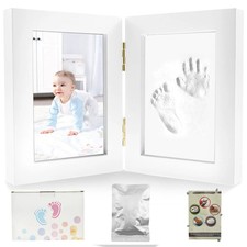 Baby Handprint Footprint Clay Photo Frame Kit Newborn Keepsake Gift