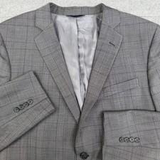 Brooks Brothers Mens Sport Coat Blazer Jacket 46R Gray Regent Fit Vented