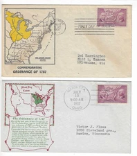 FDC's  #795-8 , 795-59  --  1st Warneford